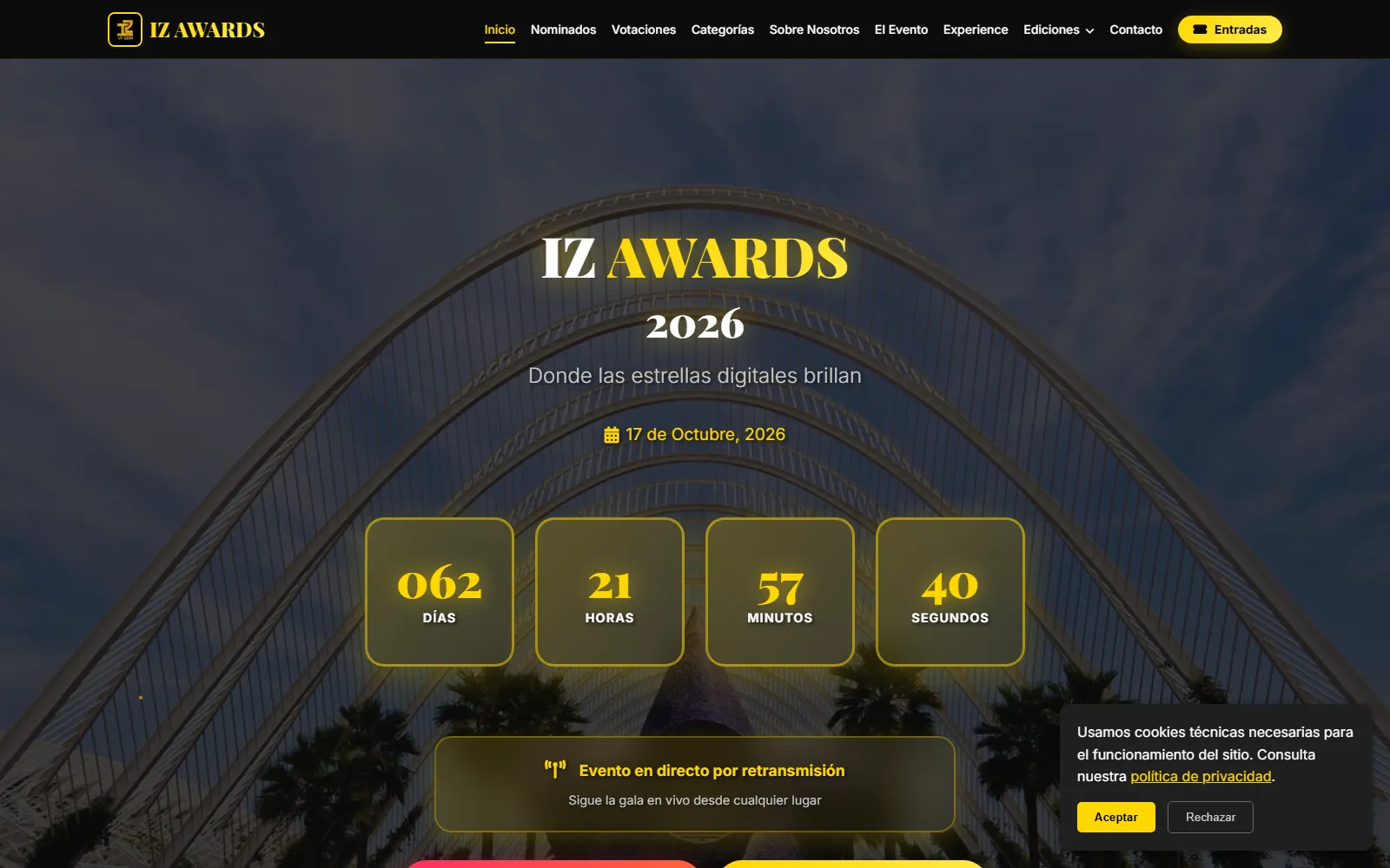 Web de IZ Awards