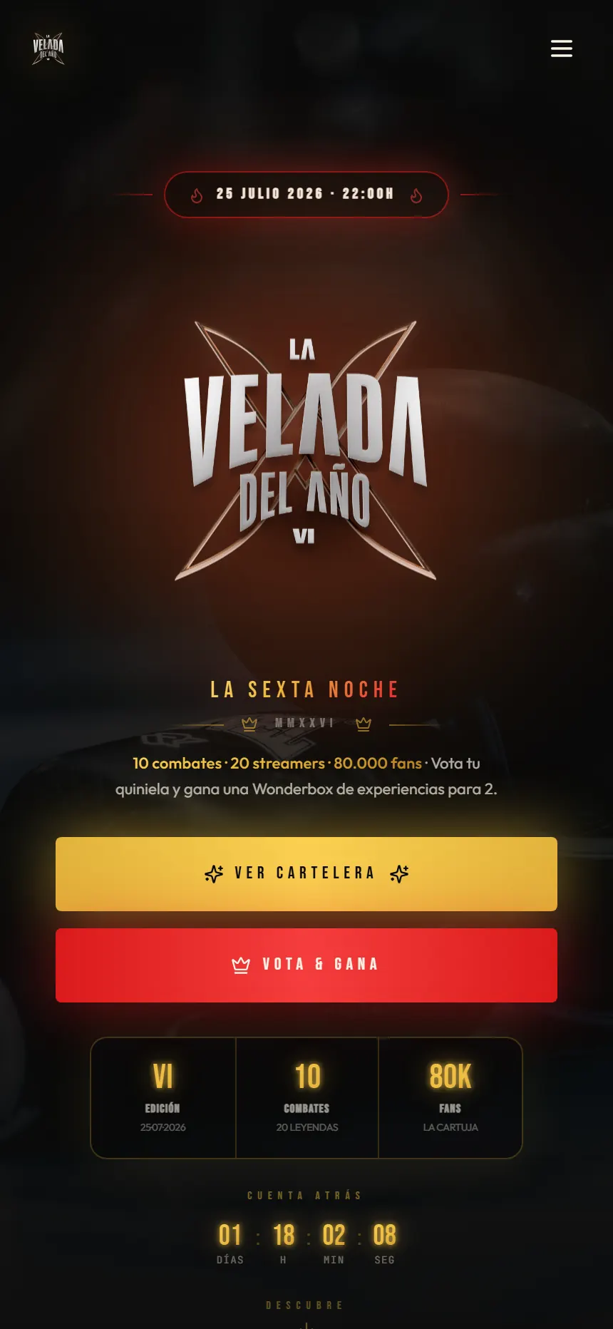 velada6.com en móvil